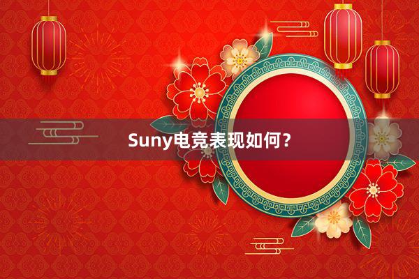 Suny电竞表现如何？